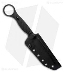 Toor Knives Serpent Tanto Fixed Blade Knife Shadow Black G-10 (3.9" Black) 6 Toor Knives Serpent Tanto Fixed Blade Knife Shadow Black G-10 (3.9" Black) -EOSS Knives Shop Toor Knives Serpent Shadow Black Fixed Blade Knife Black G10 3.75 BHQ 123641 LS Sheath