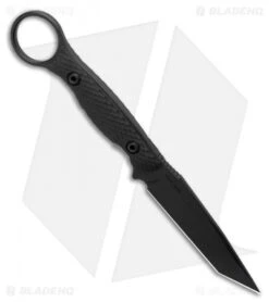 EOSS Knives Shop -EOSS Knives Shop Toor Knives Serpent Shadow Black Fixed Blade Knife Black G10 3.75 BHQ 123641 LS Spine