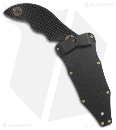 Turner CNC Voodoo Doc Chimera Fixed Fighting Knife Black G-10 (3.5" DLC 3V) 3 Turner CNC Voodoo Doc Chimera Fixed Fighting Knife Black G-10 (3.5" DLC 3V) - Image 3