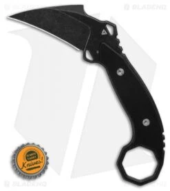 TuyaKnife Aswang Karambit Fixed Blade Knife Black G-10 (2.5" Black SW) 7 TuyaKnife Aswang Karambit Fixed Blade Knife Black G-10 (2.5" Black SW) -EOSS Knives Shop Tuya Knife Aswang Fixed Blade Knife Satin D2 BHQ 125876 LS Bottlecap