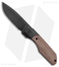 Vero Engineering Mini Synapse Frame Lock Knife Titanium Natural Micarta (3" BW)