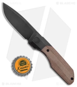 Vero Engineering Mini Synapse Frame Lock Knife Titanium Natural Micarta (3" BW) 7 Vero Engineering Mini Synapse Frame Lock Knife Titanium Natural Micarta (3" BW) -EOSS Knives Shop Vero Engineering Mini Synapse Ti Natural Micarta Black Wash BHQ 177921 jr bottlecap