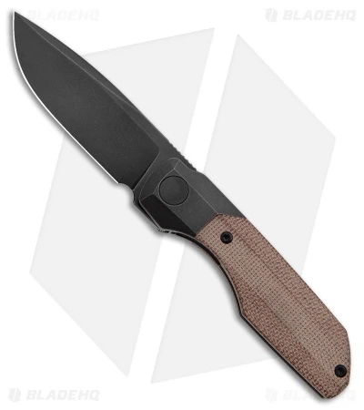 Vero Engineering Mini Synapse Frame Lock Knife Titanium Natural Micarta (3" BW) 1 Vero Engineering Mini Synapse Frame Lock Knife Titanium Natural Micarta (3" BW)
