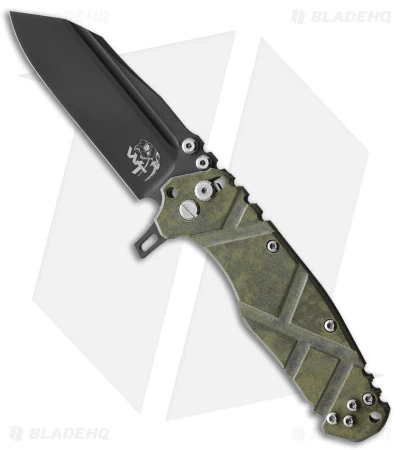 Wander Tactical Mistral Bar Lock Knife Green Micarta (3.5" Black DLC) 1 Wander Tactical Mistral Bar Lock Knife Green Micarta (3.5" Black DLC)