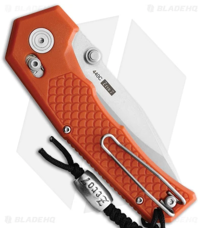 Willumsen Copenhagen Zero7 Cross Bar Knife Orange GFN (3.5" Stonewash) 2 Willumsen Copenhagen Zero7 Cross Bar Knife Orange GFN (3.5" Stonewash) - Image 2
