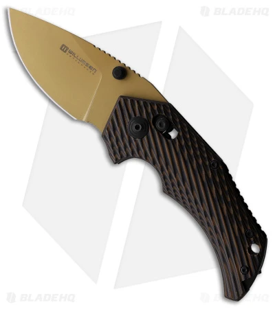 Willumsen Copenhagen Red E Bar Lock Knife Brown G-10 (2.7" Tan) 1 Willumsen Copenhagen Red E Bar Lock Knife Brown G-10 (2.7" Tan)
