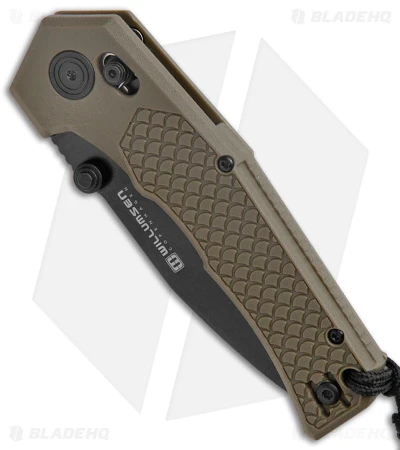 Willumsen Copenhagen Zero7 Cross Bar Knife OD Green GFN (3.5" Black) 2 Willumsen Copenhagen Zero7 Cross Bar Knife OD Green GFN (3.5" Black) - Image 2