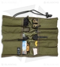 Wise Men Company Pill Bug Tool Roll Organizer - Ranger Green -EOSS Knives Shop Wise Men Company Pill Bug Tool Roll Organizer Ranger Green BHQ 135929 jr fr 2