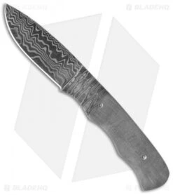 Tallen Drop Point Hunter Knife Damascus Blade Blank BL-DM2711