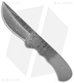 Tallen Large Skinner Knife Damascus Blade Blank BL-DM2713