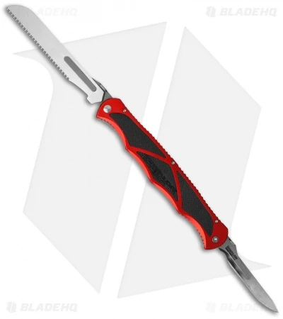 Havalon Hydra Double Blade Knife Red W/ 17 Replacement Blades & Nylon Case 1 Havalon Hydra Double Blade Knife Red W/ 17 Replacement Blades & Nylon Case