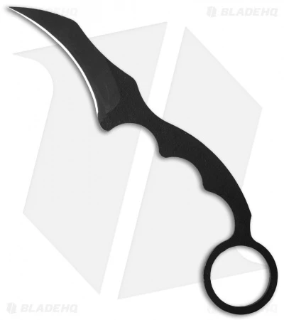 Max Venom DMaX Fighter Karambit Neck Knife + Aluminum Trainer Combo (2.5" Black) 2 Max Venom DMaX Fighter Karambit Neck Knife + Aluminum Trainer Combo (2.5" Black) - Image 2