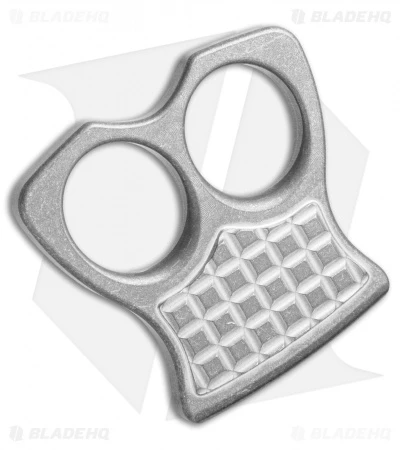 Microtech Marfione Two-Finger Knuckle Paperweight (Distressed Titanium) 1 Microtech Marfione Two-Finger Knuckle Paperweight (Distressed Titanium)