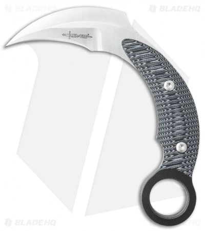 Mil-Tac Jerry Hossom Karambit Fixed Blade Black/Gray G-10 (3.25" Satin) 1 Mil-Tac Jerry Hossom Karambit Fixed Blade Black/Gray G-10 (3.25" Satin)