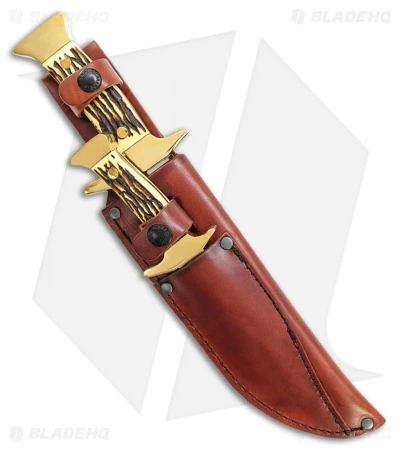 Schrade Uncle Henry 2 Piece Bowie Fixed Blade Knife Set Polymer (Satin 7Cr17MoV) 2 Schrade Uncle Henry 2 Piece Bowie Fixed Blade Knife Set Polymer (Satin 7Cr17MoV) - Image 2