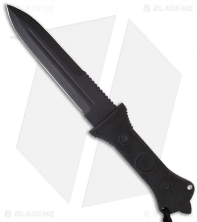 Scorpion Knives Fighting Fixed Blade Knife Standard Edge (7" Black) 1 Scorpion Knives Fighting Fixed Blade Knife Standard Edge (7" Black)
