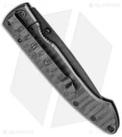 Stone River Ceramic Frame Lock Knife Laser Etched Ti (3.25" Black) SRG1TDL -EOSS Knives Shop stone river ceramics srg1tdl cm side